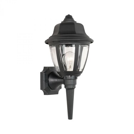 Thomas Essentials 1-Light Outdoor Wall Lantern in Black SL94427